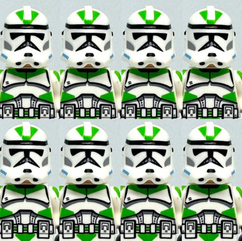 8x 442nd Clone Trooper Star Wars The Clone Wars Army Pack Minifigure Semut Toys