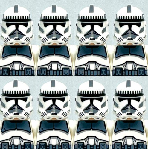8x Kamino Guard Clone Trooper Star Wars The Clone Wars Army Pack Minifigure Semut Toys