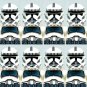 8x Kamino Guard Clone Trooper Star Wars The Clone Wars Army Pack Minifigure Semut Toys