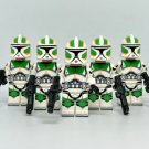 5x Horn Company Clone Trooper Star Wars The Clone Wars Phase 1 Minifigure Semut Toys