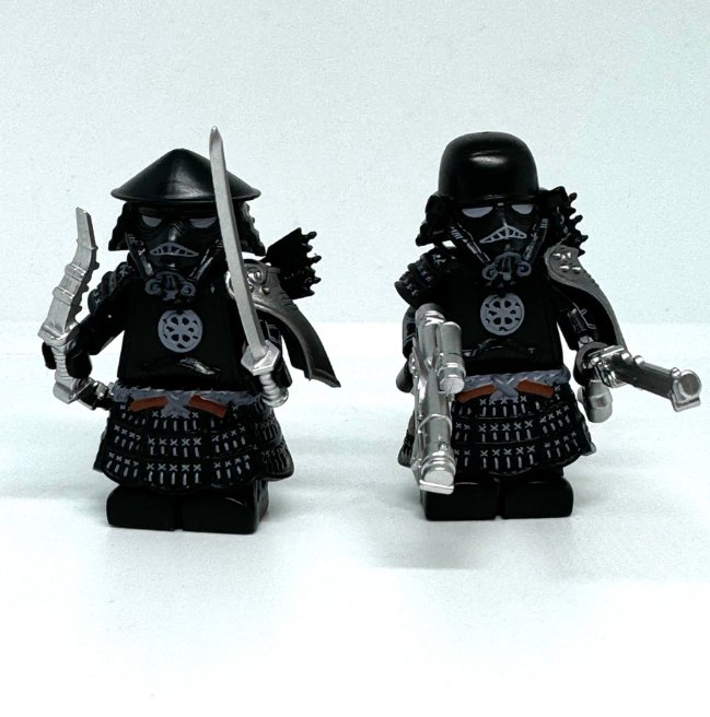 Samurai x Star Wars Japan Style Minifigures Stormtroopers (Black) Minifigure Semut Toys