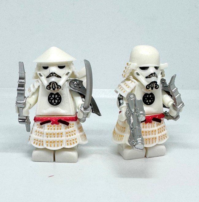Samurai x Star Wars Japan Style Minifigures Stormtroopers (White) Minifigure Semut Toys
