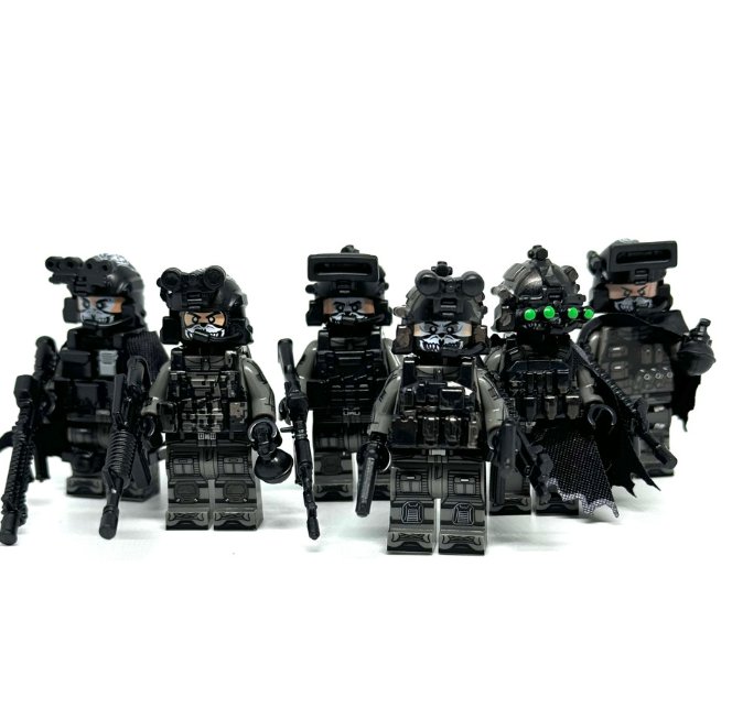6-Figure Set Military Soldier Minifigures Army Call of Duty Ghost Minifigure Semut Toys