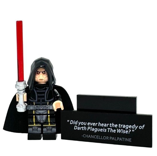 Darth Plagueis the Wise Minifigure Star Wars Sith Lord Minifigure Semut Toys