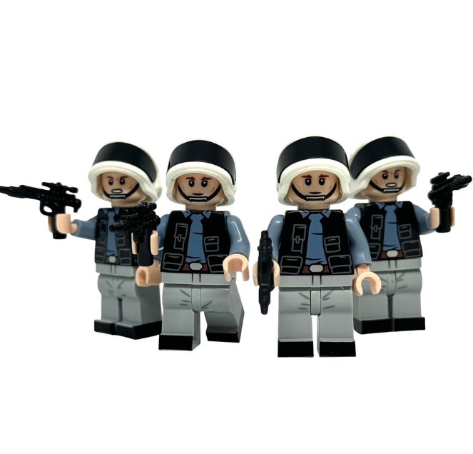4x Rebel Fleet Trooper Minifigures Tantive IV A New Hope Rebel Navy Soldiers Minifigure Semut Toys