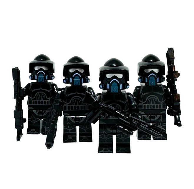 4x Clone Shadow ARF Trooper Minifigures Star Wars Clone Trooper Minifigure Semut Toys
