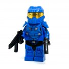Copy of Halo Spartan Minifigures Space Soldier Marines Blue Minifigure Semut Toys