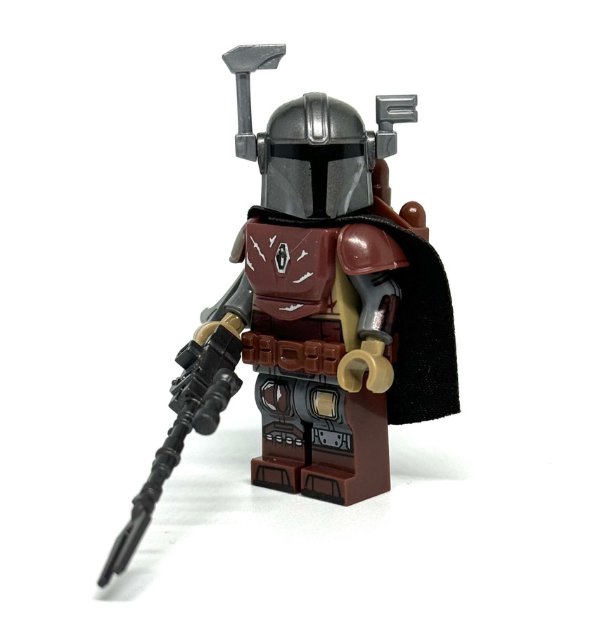 Din Djarin Mandalorian Minifigures Star Wars Mandos Brown Armor Mando Minifigure Semut Toys