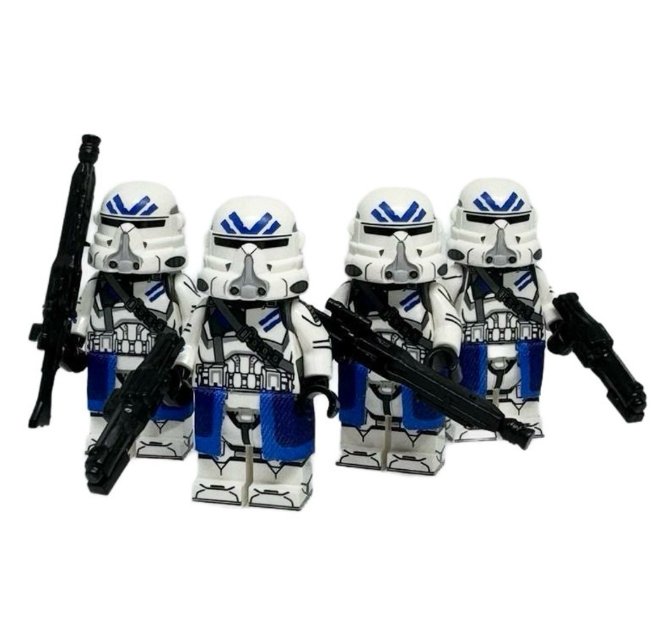 16x 5th Fleet Clone Sharpshooters - Star Wars Battlefront Clone Trooper Minifigure Semut Toys