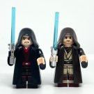 Hooded Anakin Skywalker and Obiwan Kenobi Mustafar vs vs Obiwan Minifigure Semut Toys