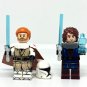 Hooded Anakin Skywalker and Obiwan Kenobi Clone Wars Anakin and Obiwan Minifigure Semut Toys