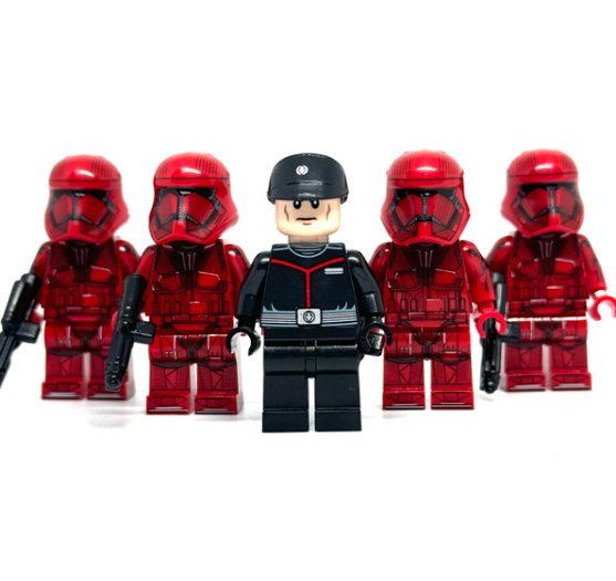 Set of 5 Final Order Army Sith Trooper Stormtrooper Officer Minifigure Semut Toys