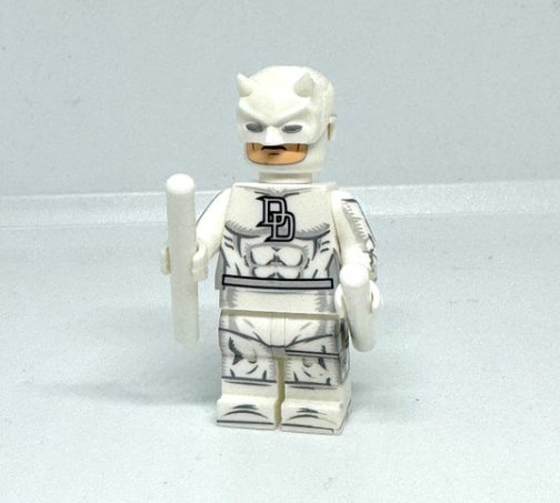 Daredevil Minifigure Marvel Superhero (White suit) Minifigure Semut Toys