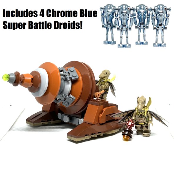 Geonosian LR1K Sonic Cannon Building Set with Geonosian Warrior Minifigure Semut Toys