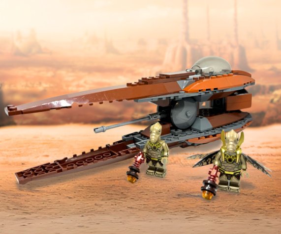 Geonosian Starfighter Building Set with Minifigure Semut Toys
