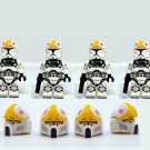 x4 Pilots+P2 Helmets Clone Pilot - Phase 1 Attack of the Clones Minifigure Semut Toys
