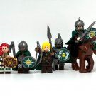 Lord of the Rings Rohan Soldier Knight Minifigures with Horse Minifigure Semut Toys