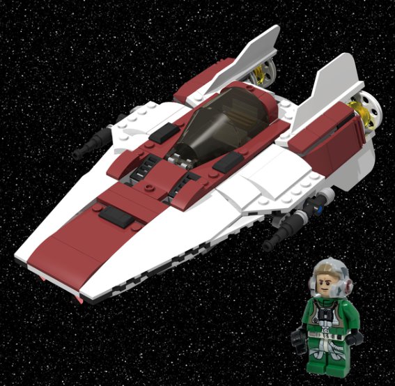 Rebel A-Wing Starfighter Building Set Minifigure Semut Toys