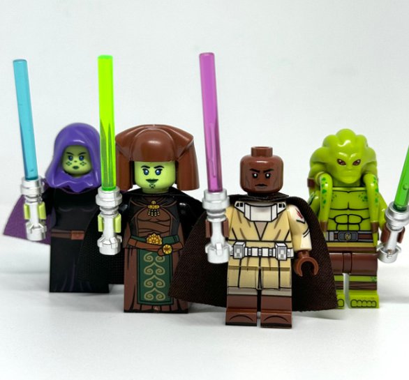 Clone Wars 2003 Jedi Bundle Luminara Unduli Barriss Offee Kit Fisto Mace Windu Minifigure Semut Toys
