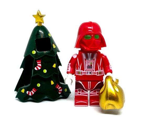 Holiday Darth Vader Minifigure Red Anakin Skywalker Christmas Tree Minifigure Semut Toys