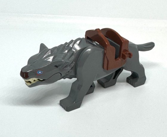 Uruk-Hai on Warg Mounts Lord of the Rings Minifigures Wolf Orcs Grey Warg Minifigure Semut Toys