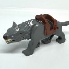 Uruk-Hai on Warg Mounts Lord of the Rings Minifigures Wolf Orcs Grey Warg Minifigure Semut Toys