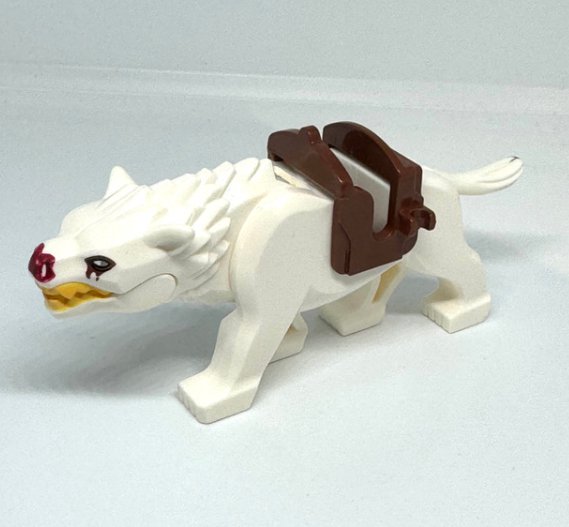 Uruk-Hai on Warg Mounts Lord of the Rings Minifigures Wolf Orcs White Warg Minifigure Semut Toys