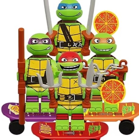TMNT Mutant Mayhem Minifigure Set Semut Toys
