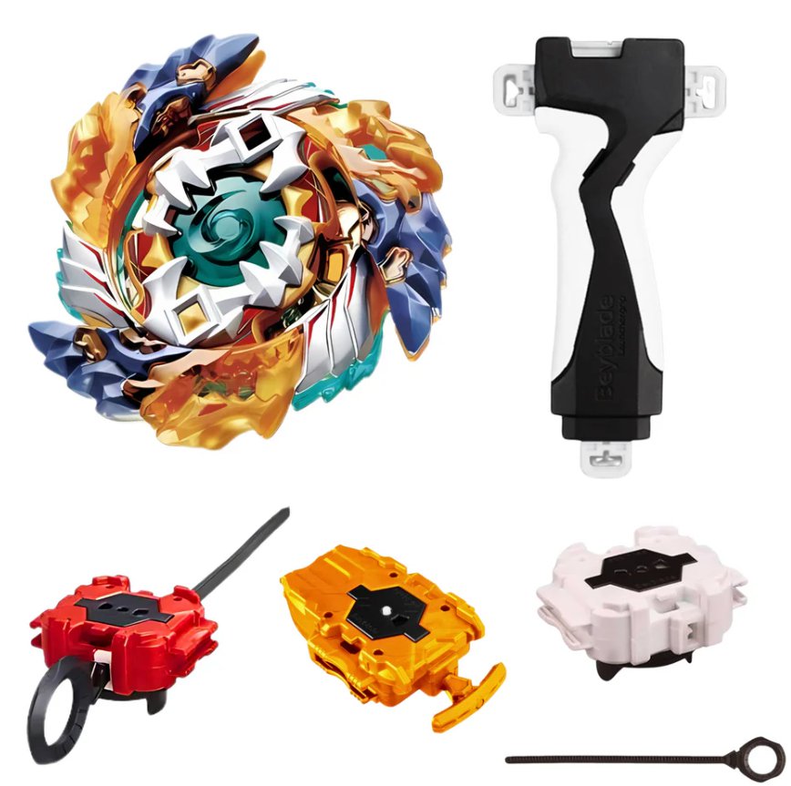 Geist Fafnir Burst Beyblade B-122 + Random Launcher + Grip Semut Beyblade