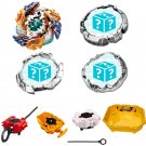 Bey 4 Pack (Geist Fafnir Burst Bey + 3 Random Beys) + 2 Launchers + Stadium Semut Beyblade