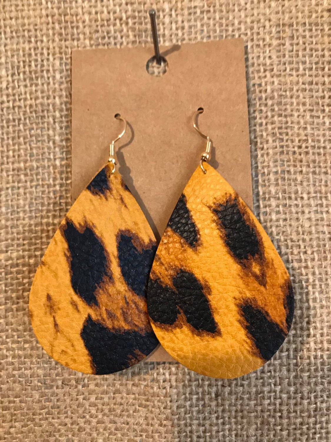 Large teardrop earrings