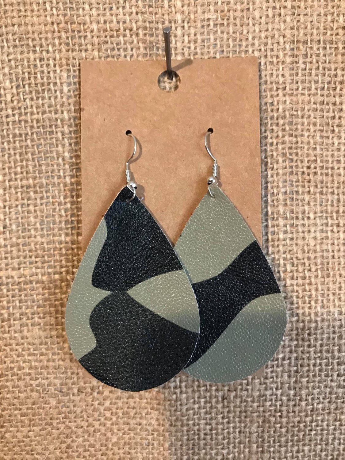 Large camo earring