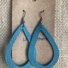 Large cut out teardrop earring