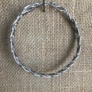 Silver wire braided bracelet