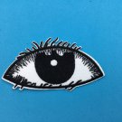 Self-adhesive sticker embroidered iron-on patch Eye looking watching you 3.3 inch