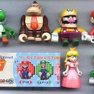 Yujin Mario Yoshi Princess Peach Kong Kubrick Colection Figure Full Set of 6