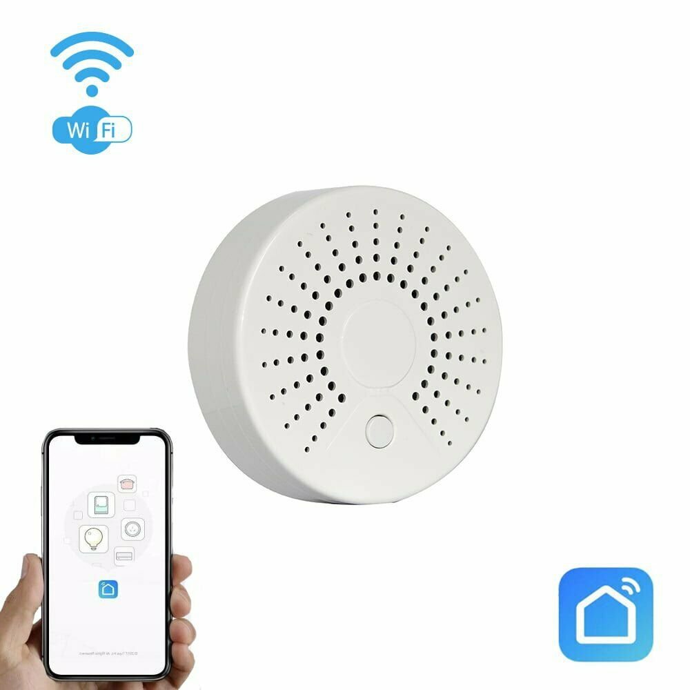 Smart Temperature WiFi Smoke Detector Smart Home
