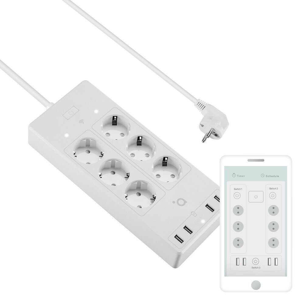 ACME SH3305 Smart Home Wifi EU Power Strip 6 outlets - White