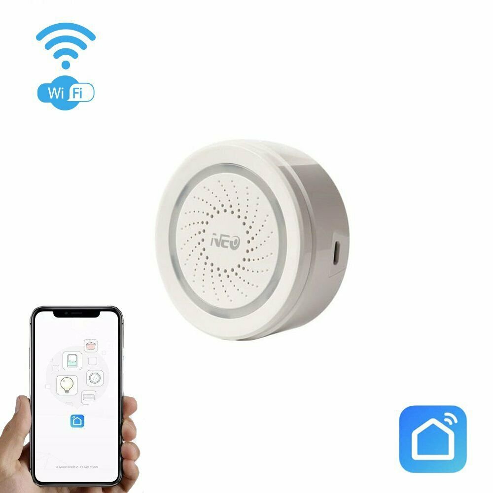 Smart 100DB Siren Alarm WiFi Wireless
