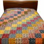 Handcrafted patchwork Kantha bedcover/Dohar/AC Quilt. Double layered