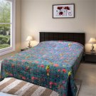 Handcrafted double-layered Kantha bedcover/AC Quilt