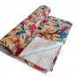 Handcrafted double-layered Kantha stitch bedcover/AC Quilt.