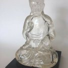 VINTAGE LUCITE SITTING BUDDHA STATUE FIGURINE SCULPTURE FINE ART
