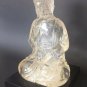 VINTAGE LUCITE SITTING BUDDHA STATUE FIGURINE SCULPTURE FINE ART