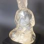 VINTAGE LUCITE SITTING BUDDHA STATUE FIGURINE SCULPTURE FINE ART