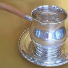 ANTIQUE SILVER FLUTES SAUCE BOAT UNDER PLATE TOWLE STERLING SILVER 172/140