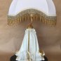 VINTAGE HARLEQUIN TABLE LAMP CAPODIMONTE LIMOGES SWAROVSKI 24K GOLD PORCELAIN