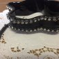 VINTAGE BILL SCHIFFER NY BRACELET EARRINGS NECKLACE SET BLACK RESIN CRYSTALS ‘84