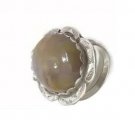 VINTAGE NAVAJO RING PETRIFIED WOOD STERLING SILVER 925 NATIVE INDIAN SIZE 10