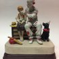 VINTAGE CLOWN MUSIC BOX FIGURINE THE RUNAWAY ’85 NORMAN ROCKWELL